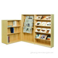 High quality great workmanship wooden flooring stand stationery display rack
